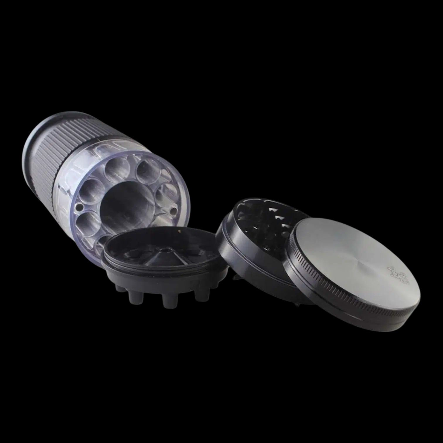 Black Leaf Smoke Lover Aluminum Grinder + 8 Cone Fillers - Image 4
